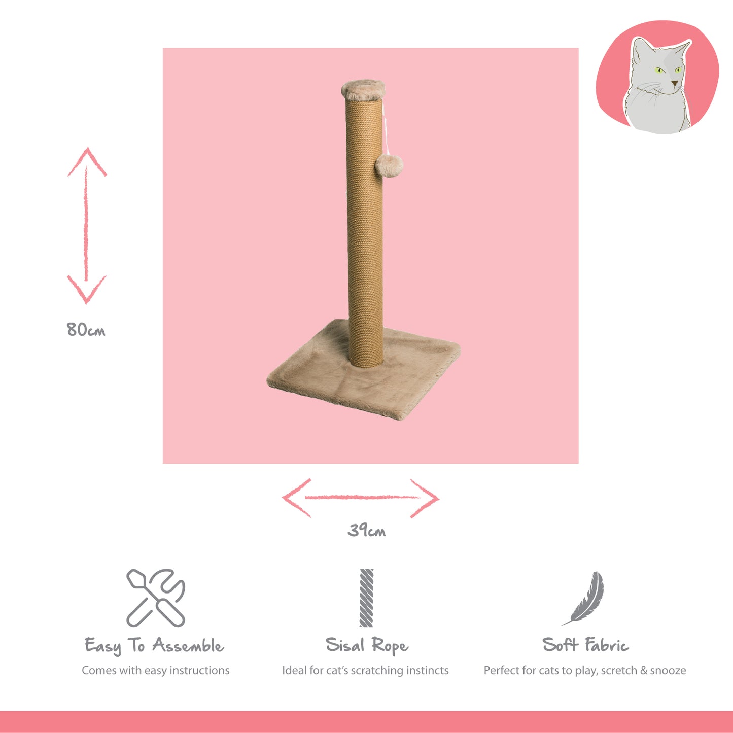Navar II Cat Scratch Post
