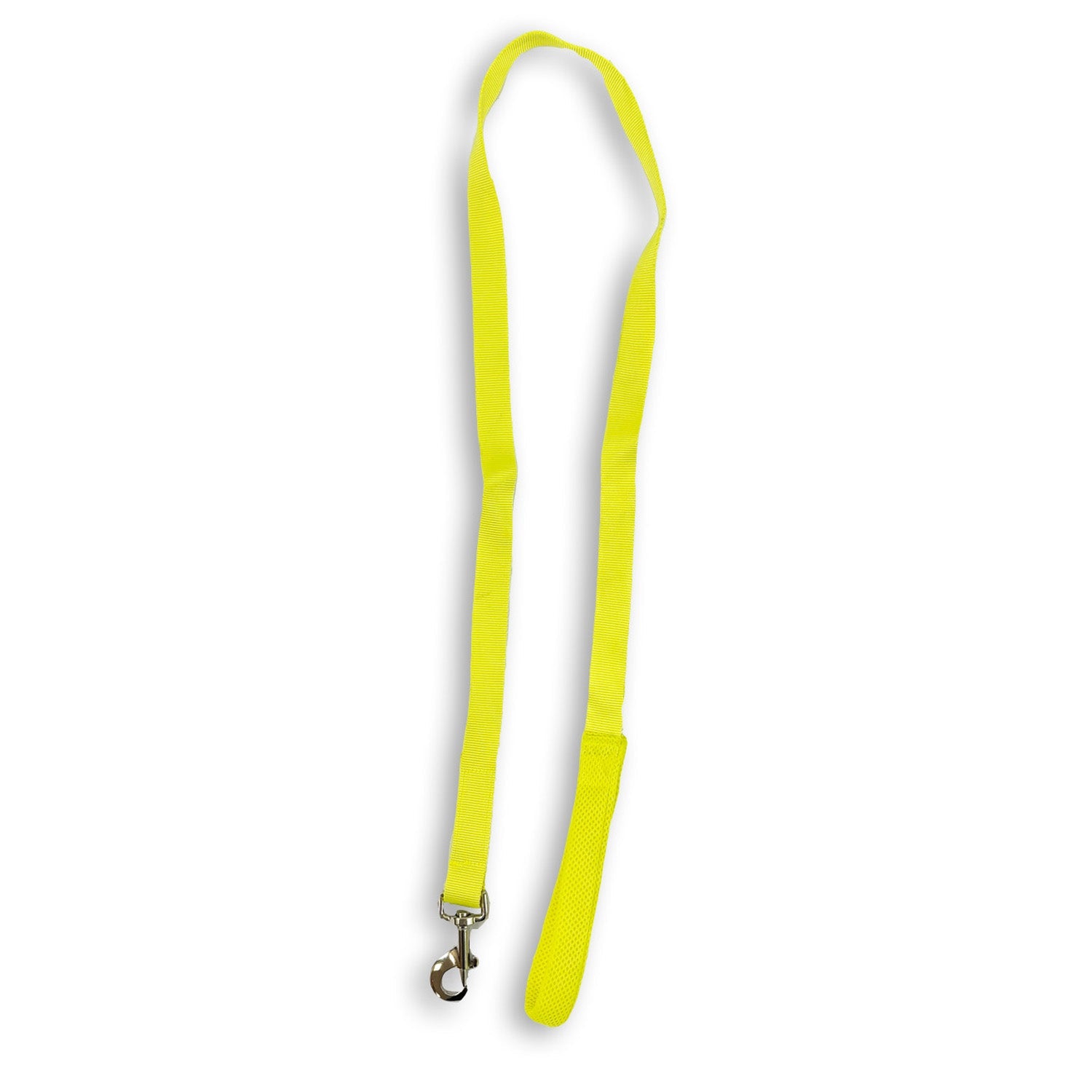yellow dog lead with padded handle