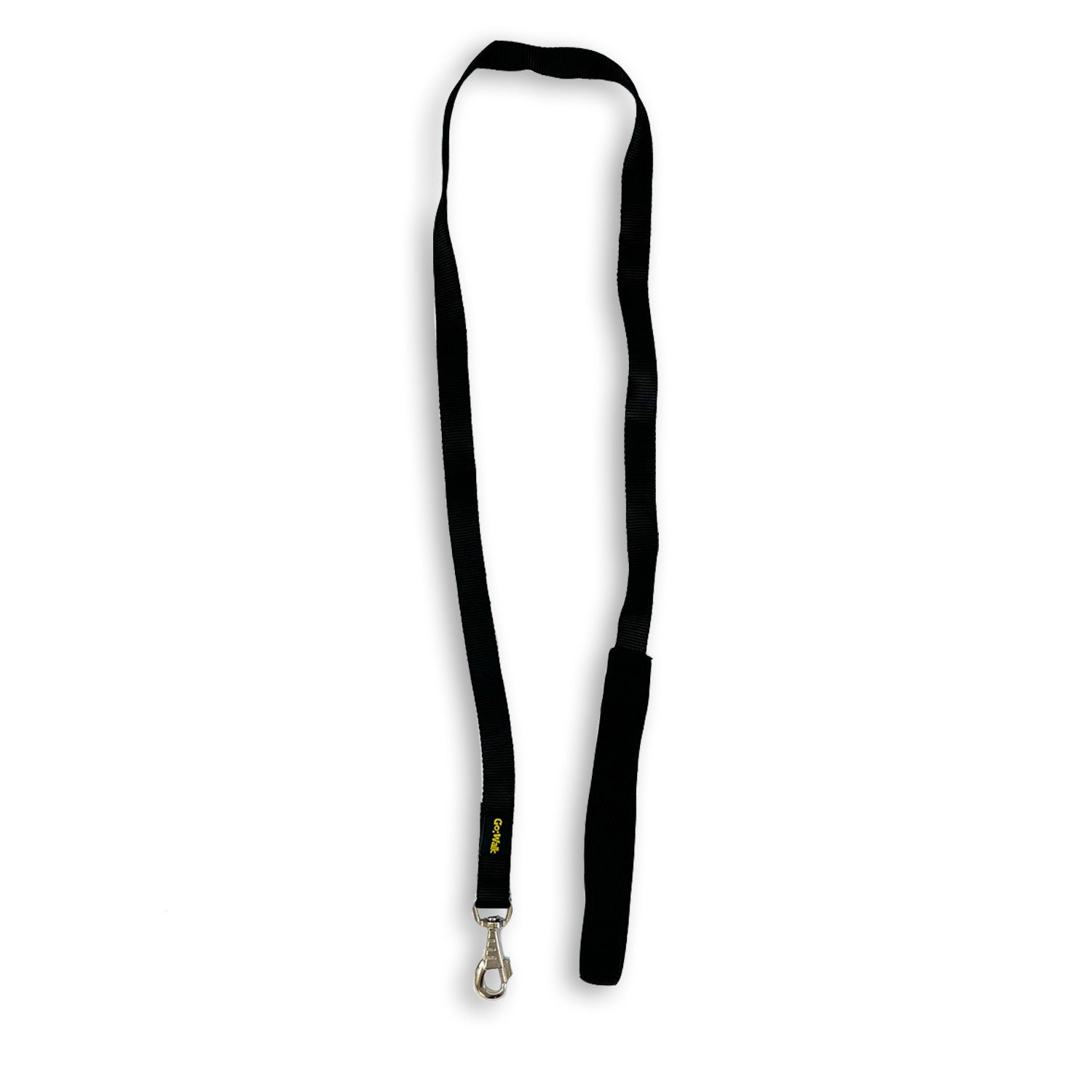 black dog lead with padded handle