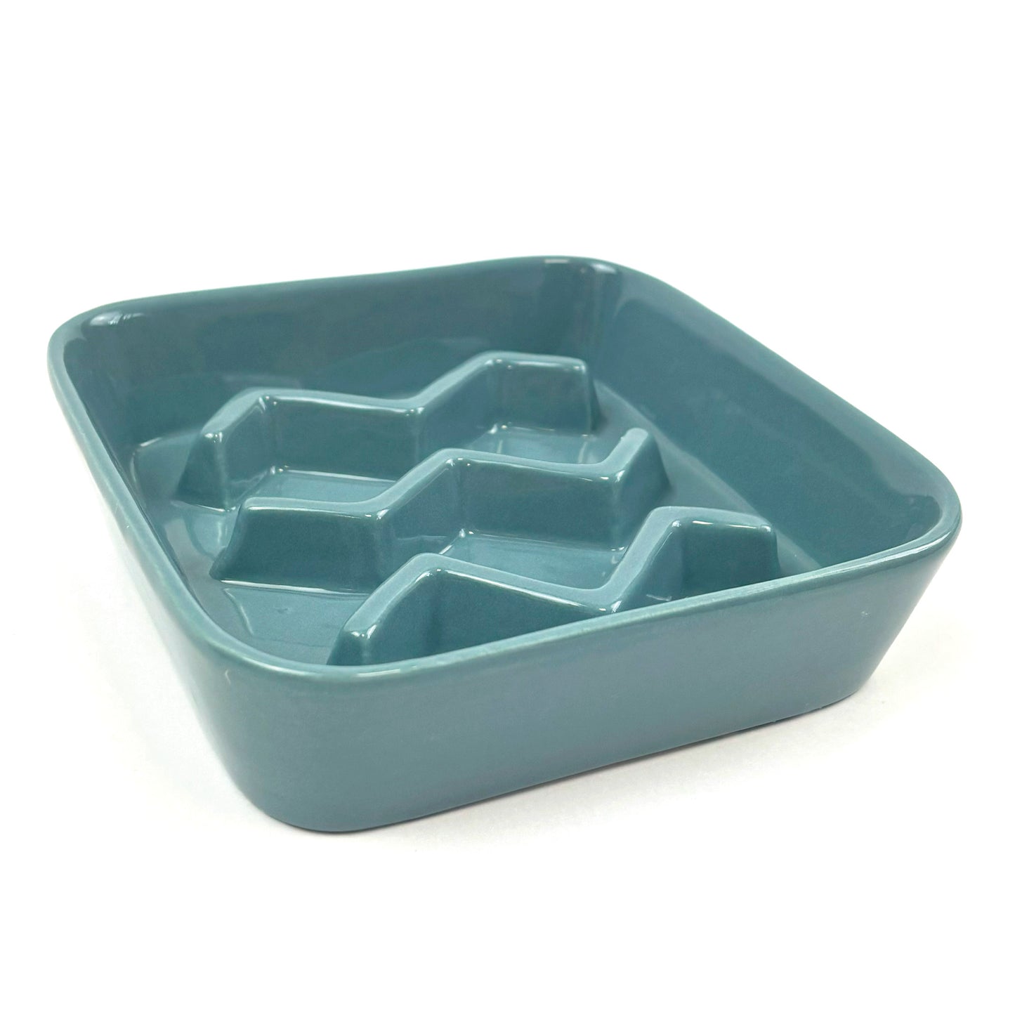 Slow Feeder Chevron Pet Bowl