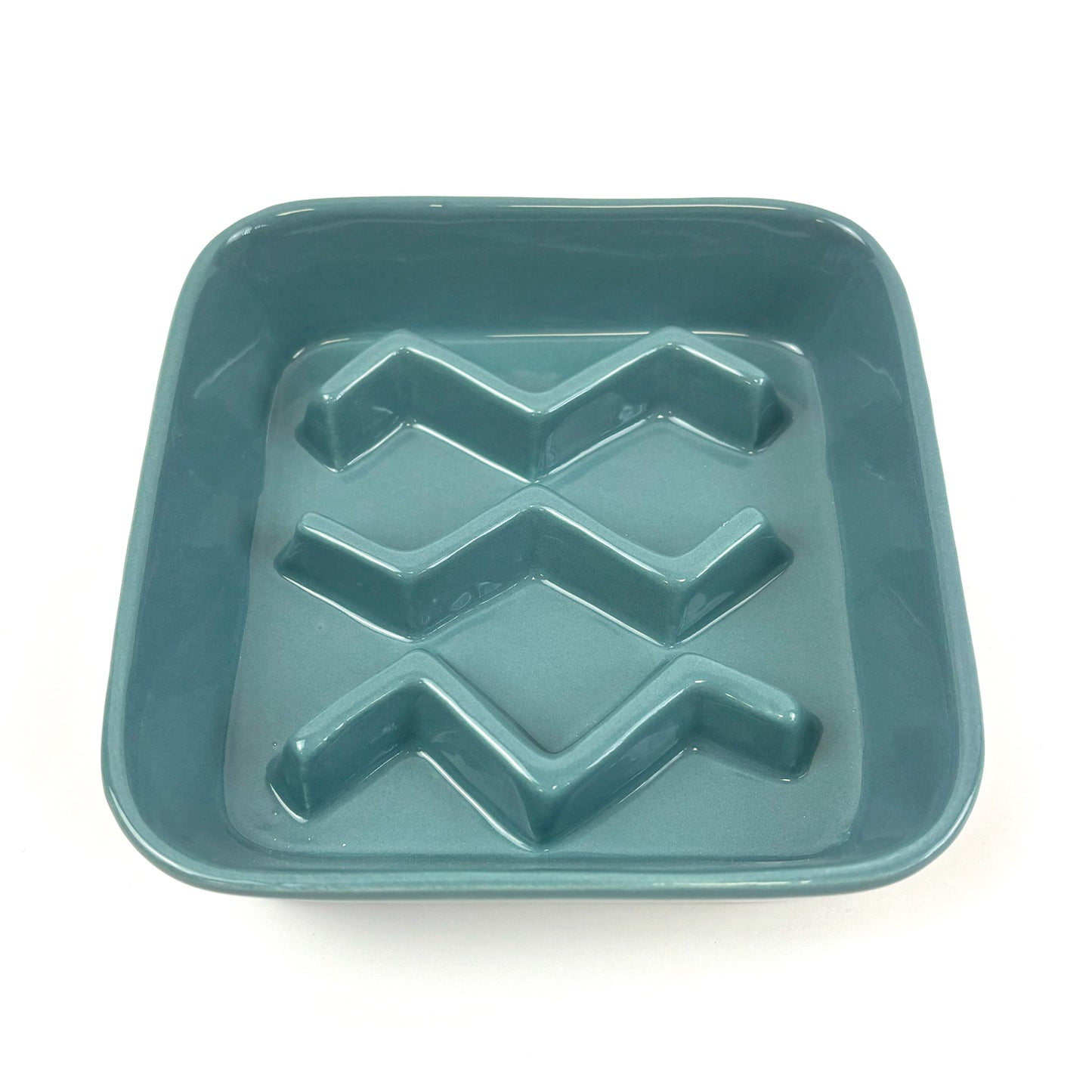 Slow Feeder Chevron Pet Bowl