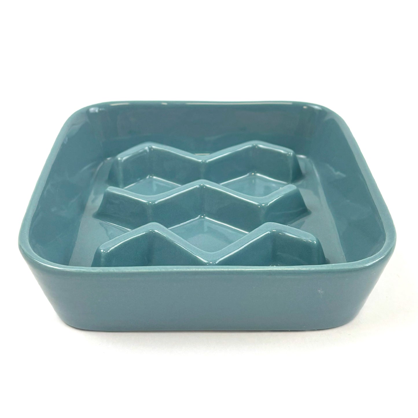 Slow Feeder Chevron Pet Bowl