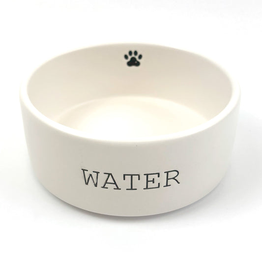 Paw Print Water Pet Bowl