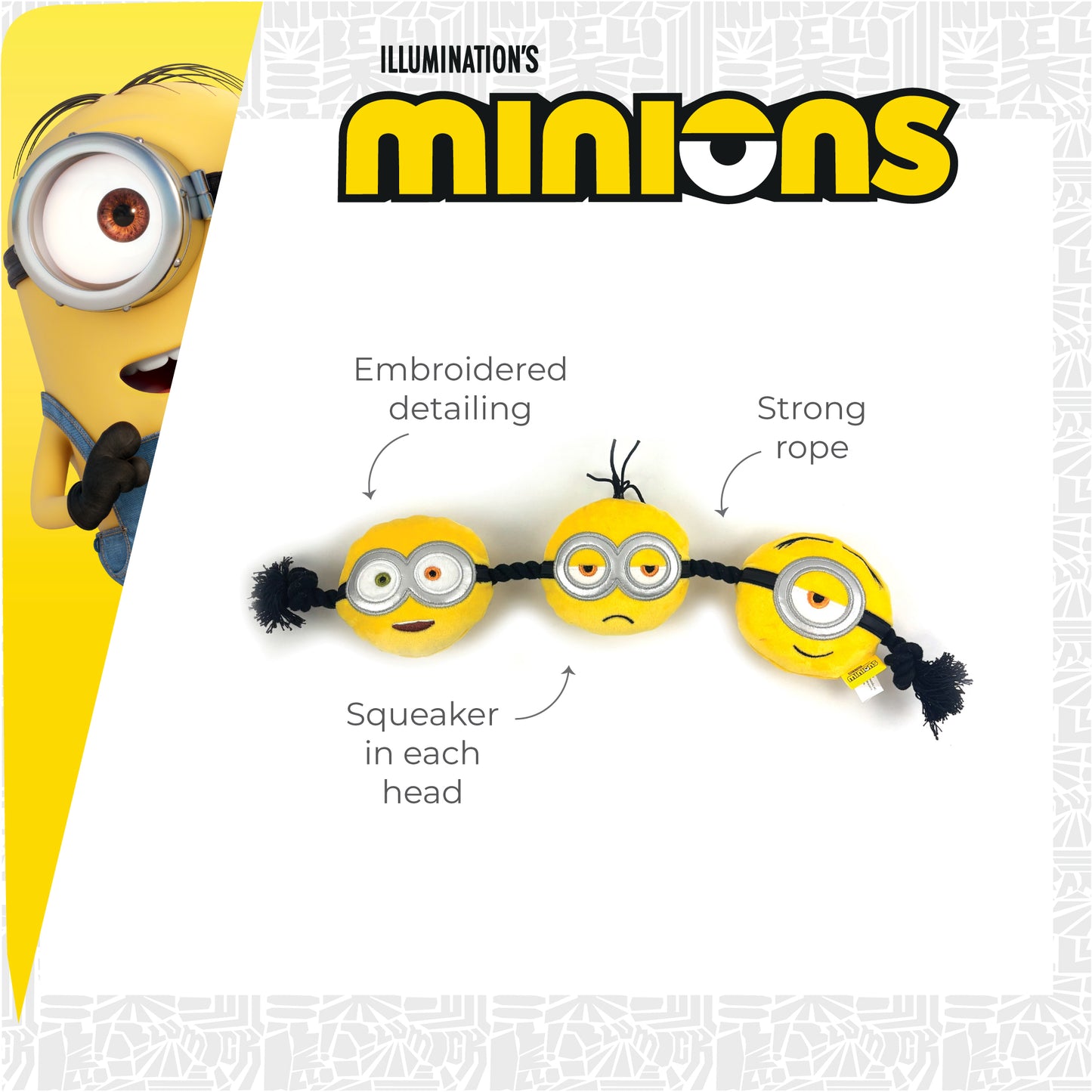 Minion® 3-Head Rope Tug