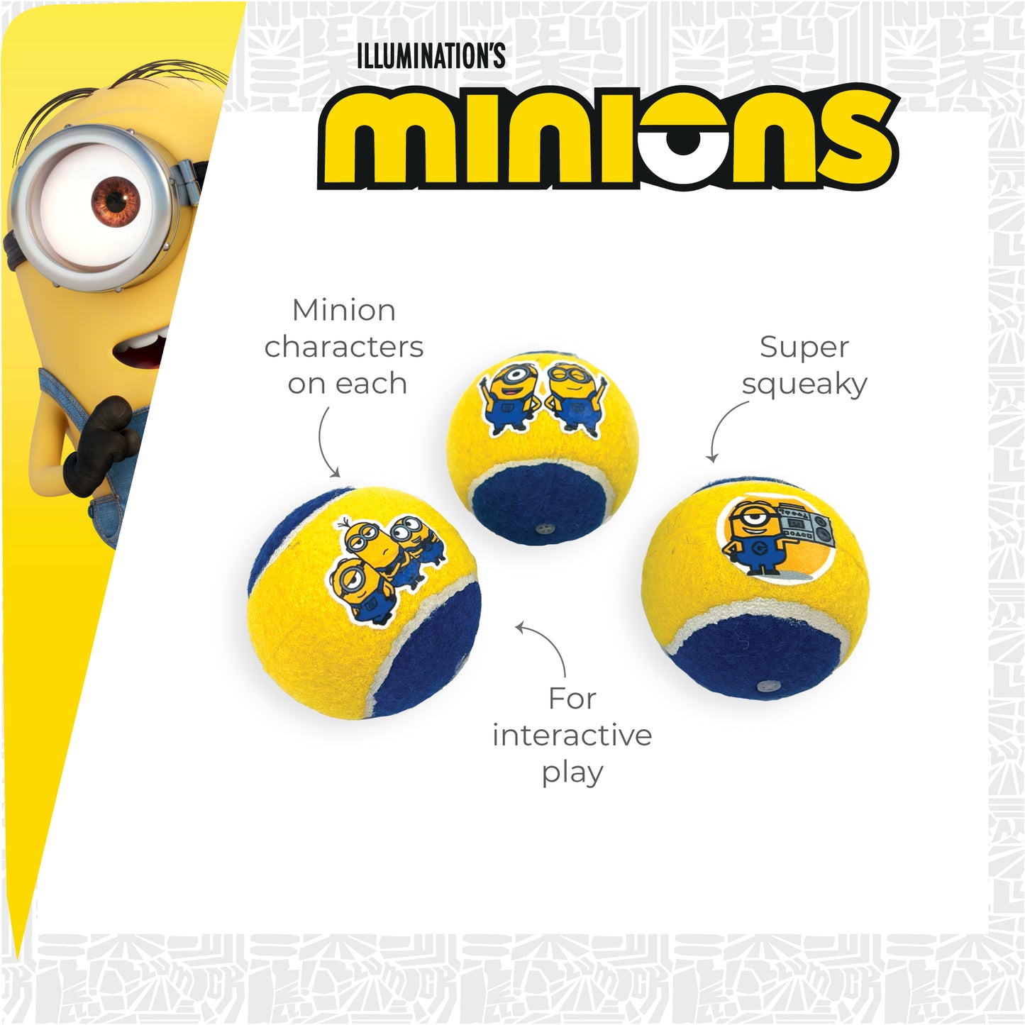 Minion® Squeaky Tennis Balls
