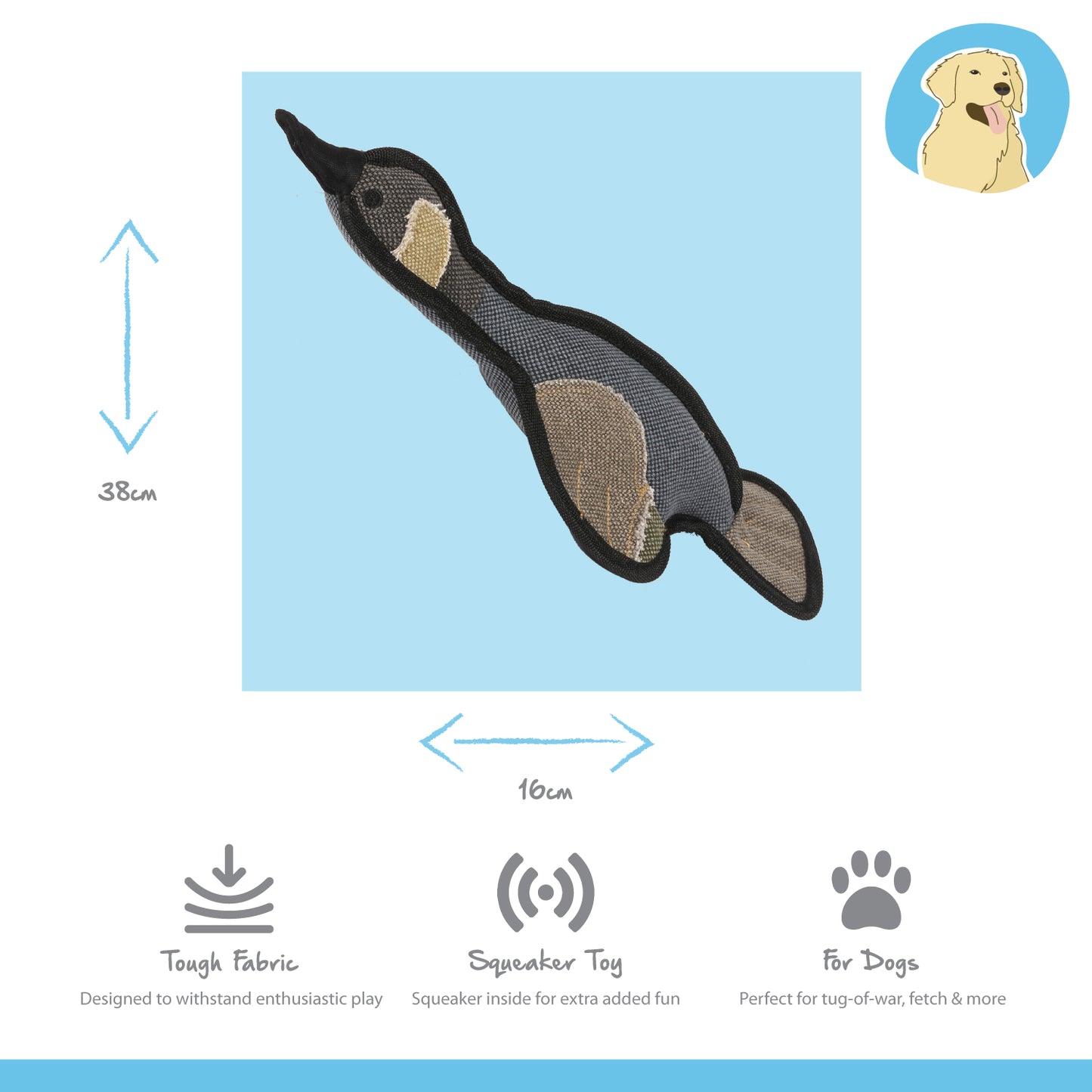 Country Game Goose Tough Dog Toy