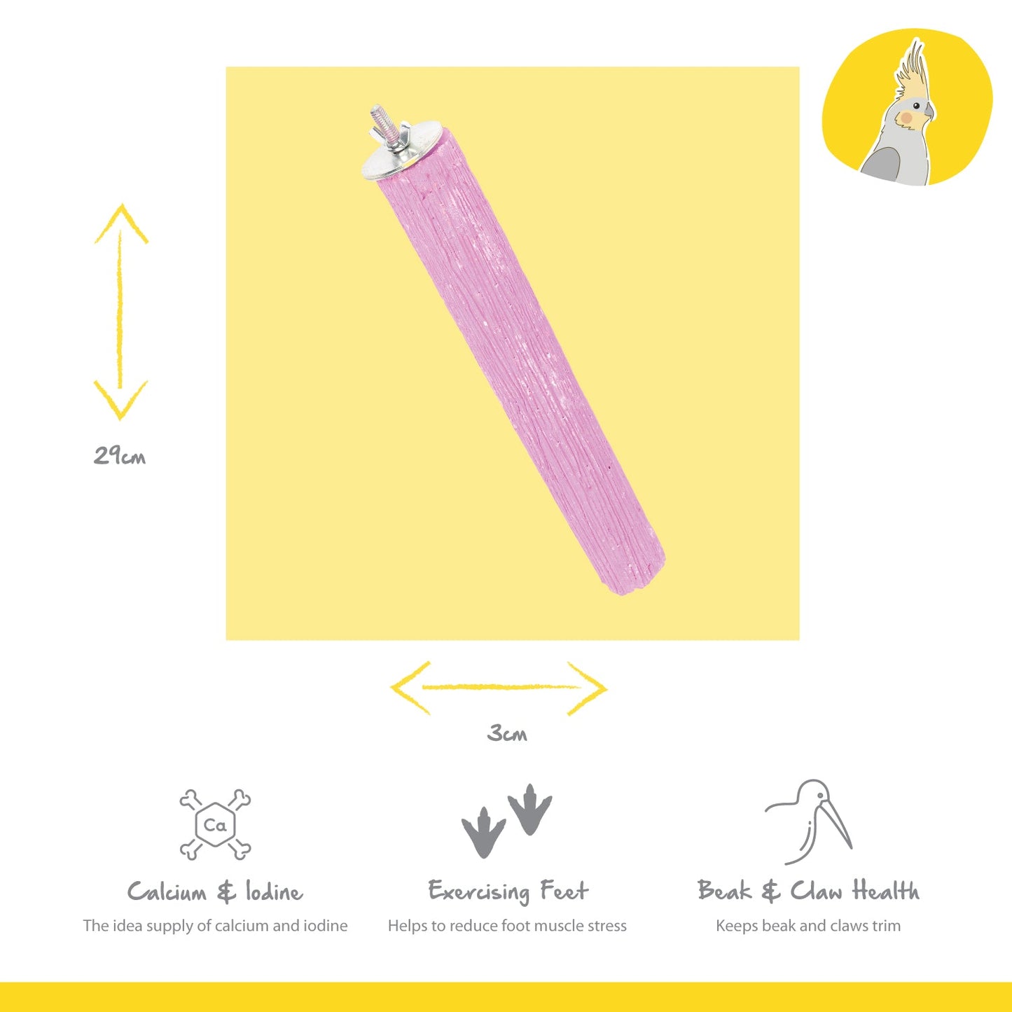 pet bird pink trimming bird perch