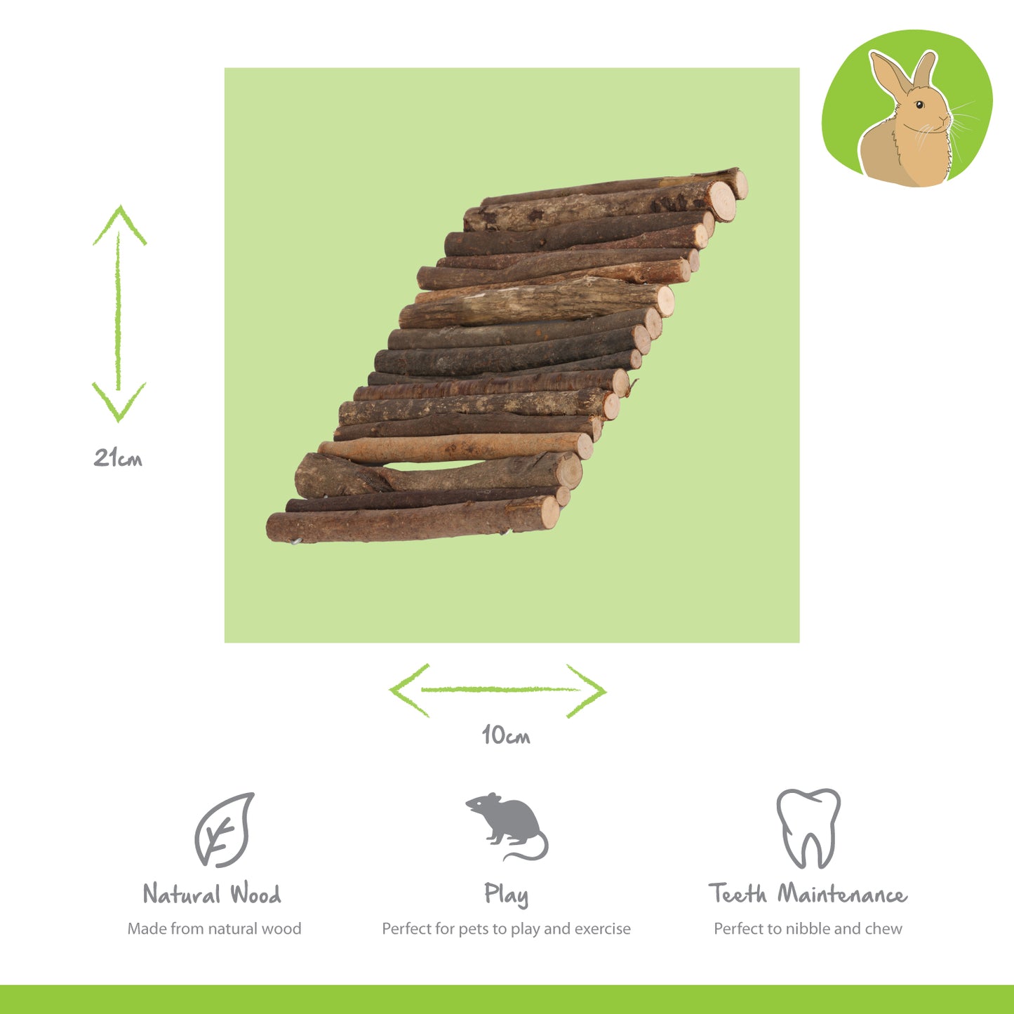 small animal wooden tunnel hide made from sticks