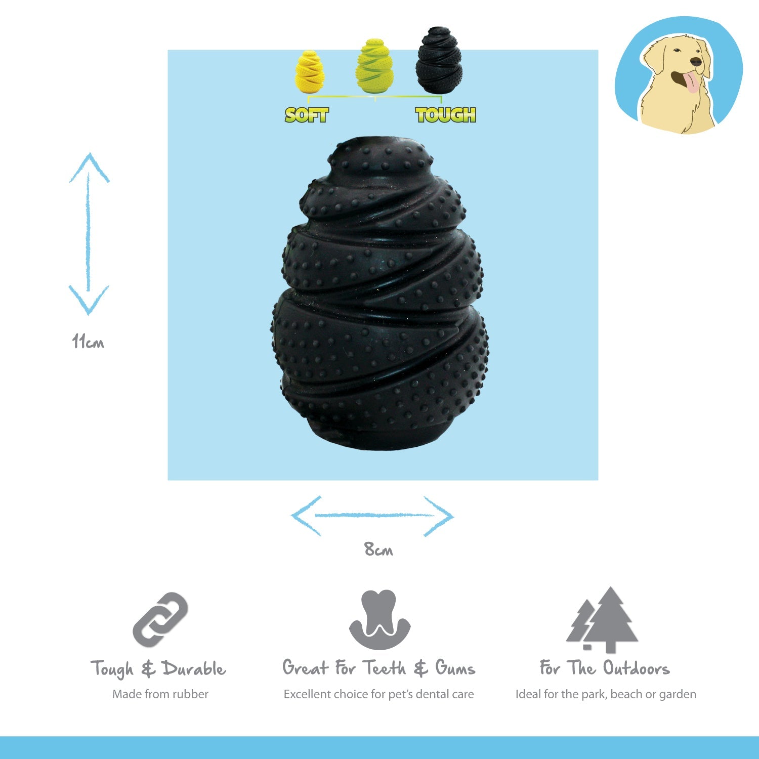 tough treat release tough rubber dog toy