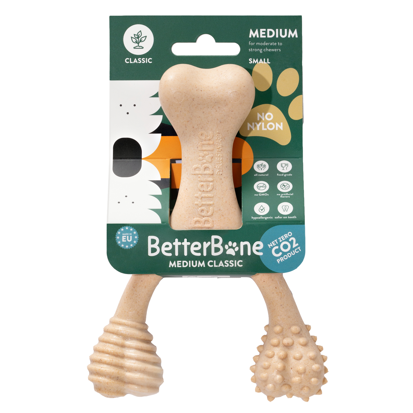 Betterbone dog chew toy, natural, safe, no rawhide, no nylon