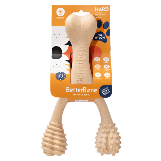 Betterbone dog chew toy, natural, safe, no rawhide, no nylon