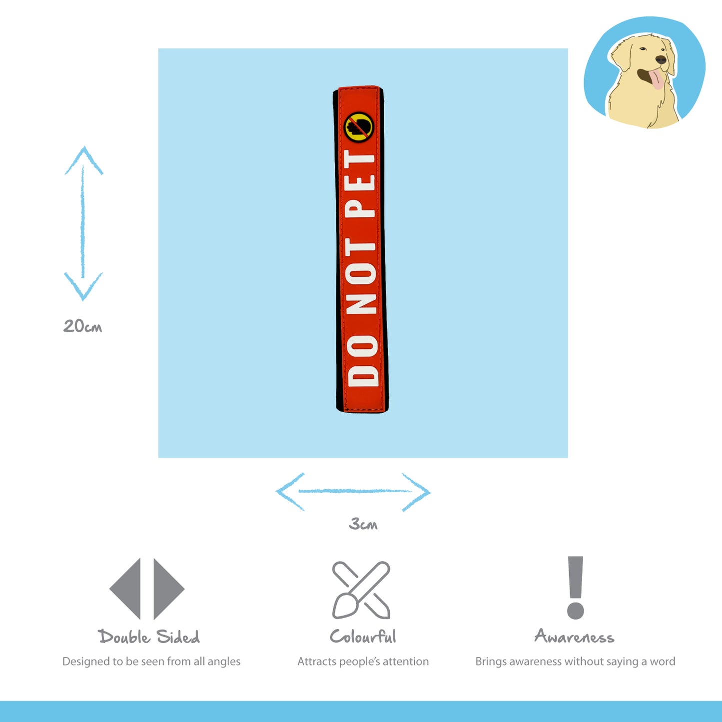 "Do Not Pet" Leash Wrap