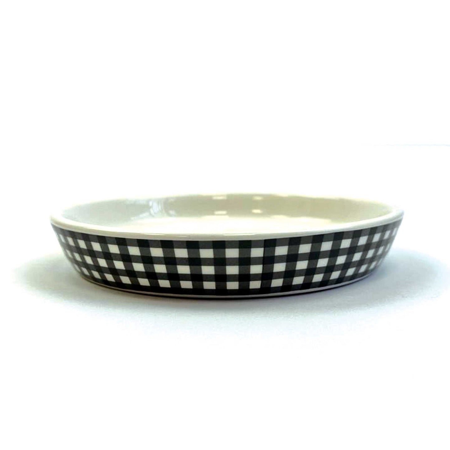 Tabby Patch Black Check Ceramic Bowl