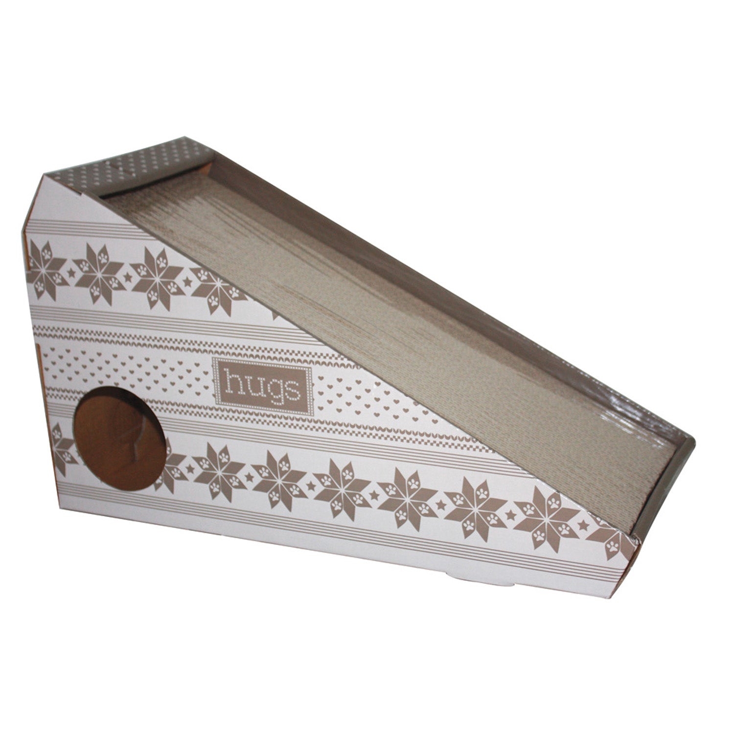 Cat Cardboard Scratcher with Catnip | Durable Scratching Ramp for Cats ...