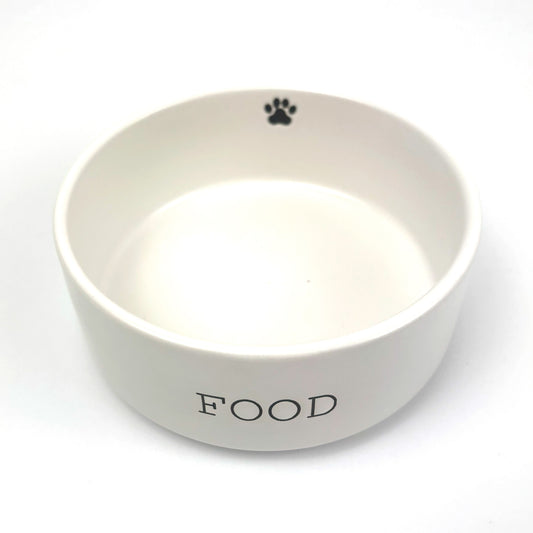 Paw Print Food Pet Bowl