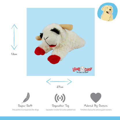 lamb chop soft dog toy with squeakers 