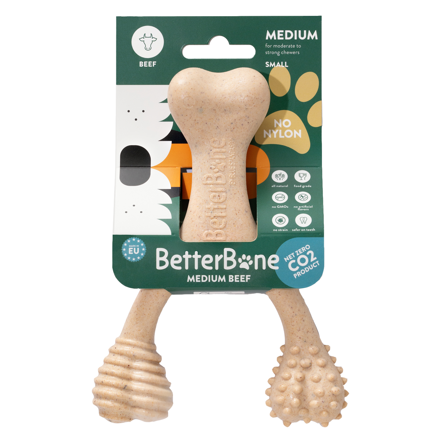 Betterbone dog chew toy, natural, safe, no rawhide, no nylon