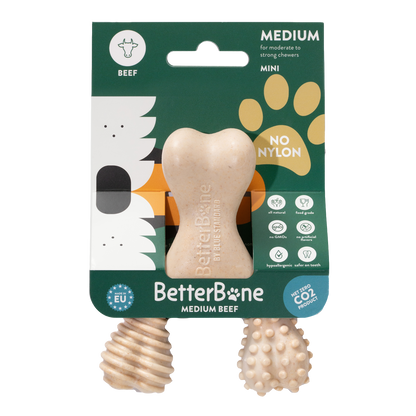 Betterbone dog chew toy, natural, safe, no rawhide, no nylon