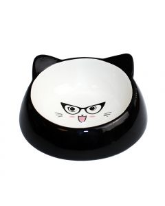 Specs Cat Bowl - Black