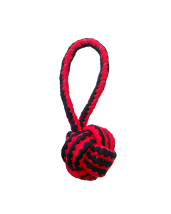 Nuts for Knots Ball Tugger Black & Red