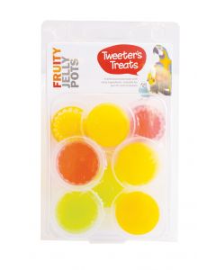 Tweeter's Treats Jelly Pots Fruity Flavours 8pc