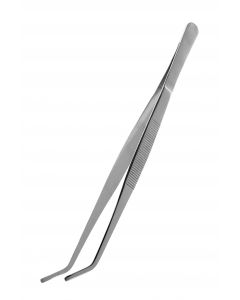 Angled Stainless Steel Feeding Tongs